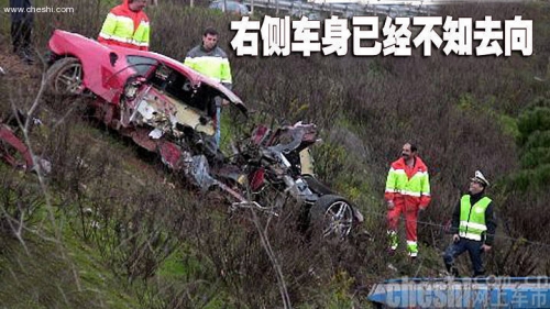 法拉利多宗恐怖车祸+乘员生存率极高(图)(1)-法
