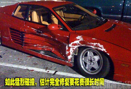法拉利多宗恐怖车祸 乘员生存率极高(图)(1)-法